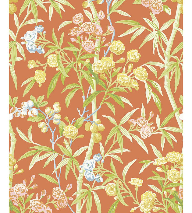 Scalamandre Lanai Guava Wallpaper Sample SC 0004WP88431