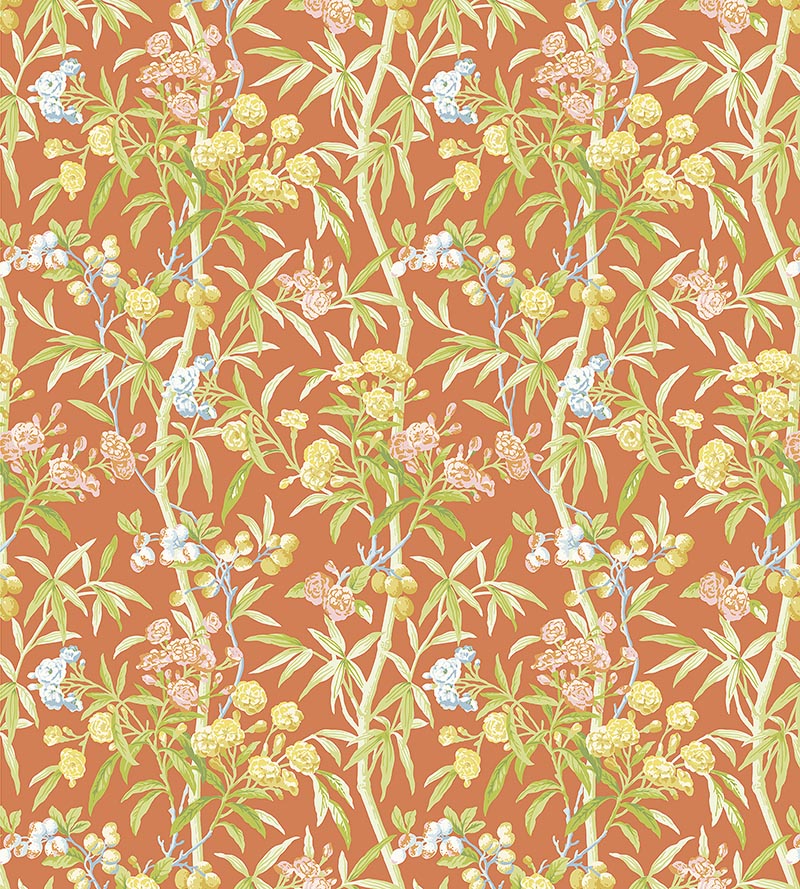 Scalamandre Lanai Guava Wallpaper Sample SC 0004WP88431