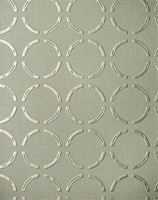 Scalamandre Caster Printed Wallcovering Silver Sage Wallpaper Sample SC 0004WP88543