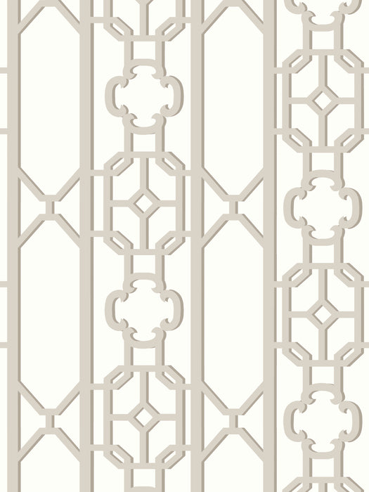 Scalamandre Joanna Fret Taupe Wallpaper SC 0004WP88582D