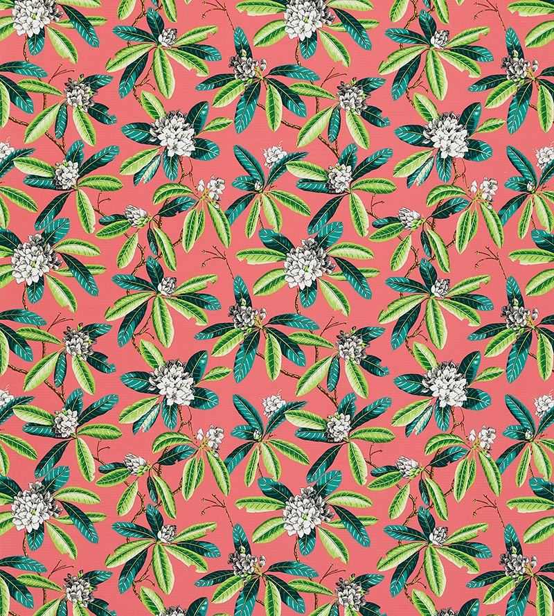 Scalamandre Rhododendron - Outdoor Flamingo Fabric SC 000516454M