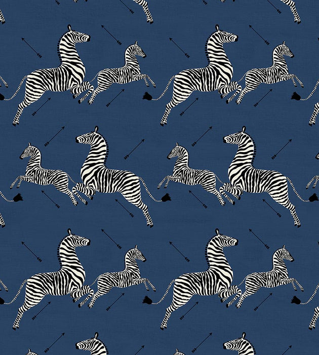 Scalamandre Zebras - Fabric Denim Fabric SC 000516496M