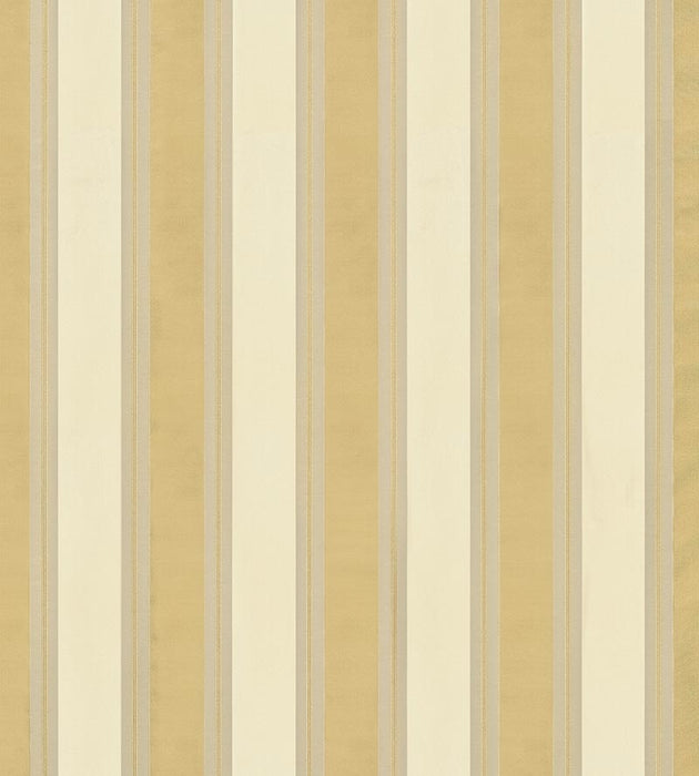 Scalamandre Federal Stripe Champagne & Antique Gold Fabric SC 000520276M