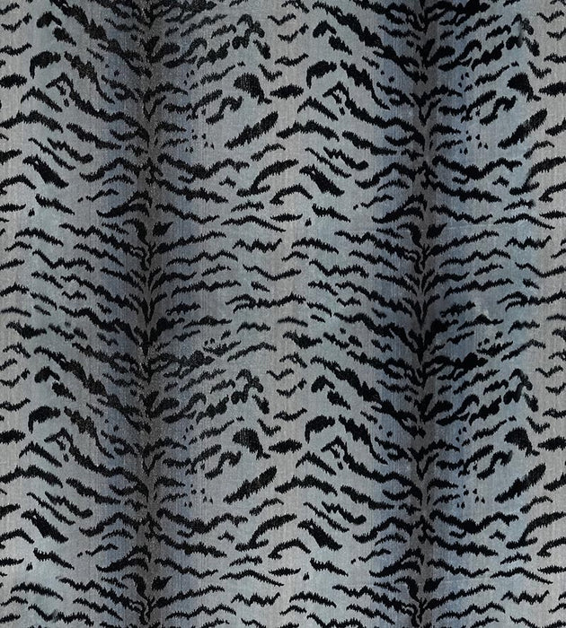 Scalamandre Tigre Silver & Black Fabric SC 000526167MMA