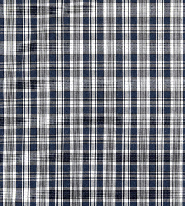 Scalamandre Preston Cotton Plaid Navy Fabric SC 000527122