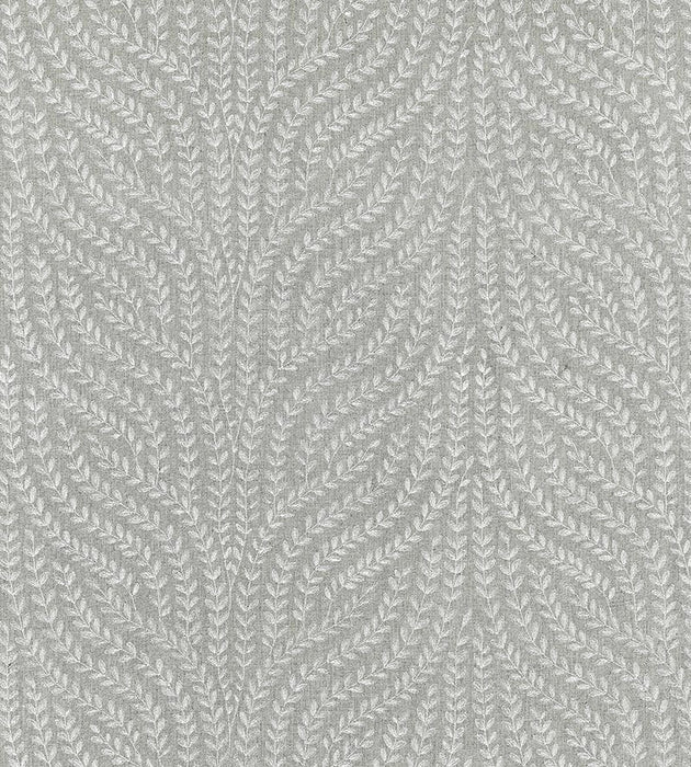 Scalamandre Willow Vine Embroidery French Grey Fabric SC 000527125