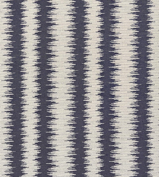 Scalamandre Konya Ikat Stripe Indigo Fabric SC 000527138