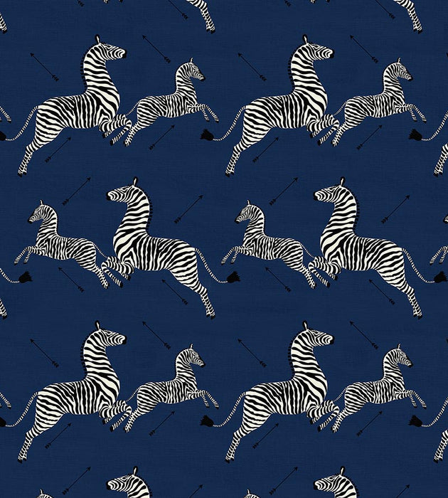 Scalamandre Zebras - Outdoor Denim Fabric SC 000536378