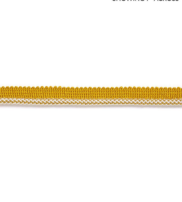 Scalamandre Georgica Braided Cord Brass Trim Sample SC 0005C303