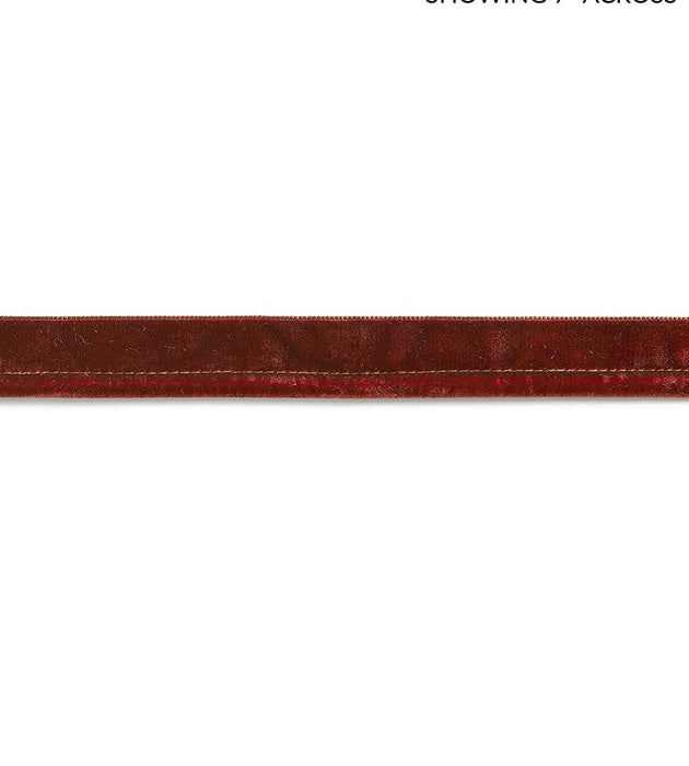 Scalamandre Velvet Rope Cord Henna Trim Sample SC 0005C316