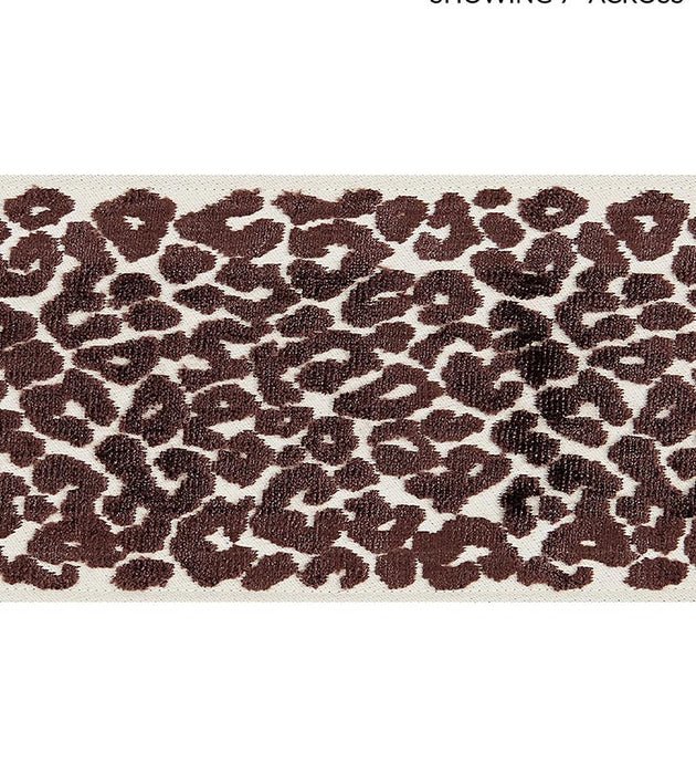 Scalamandre Leopard Velvet Tape Espresso Trim SC 0005T3277