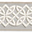 Scalamandre Celtic Embroidered Tape Silver Grey Trim Sample SC 0005T3282