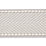 Scalamandre Montauk Herringbone Tape Silver Grey Trim Sample SC 0005T3285