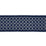 Scalamandre Seville Embroidered Tape Indigo Trim Sample SC 0005T3289