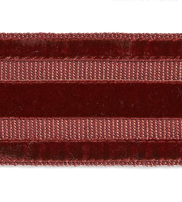 Scalamandre Runway Velvet Tape Henna Trim Sample SC 0005T3325