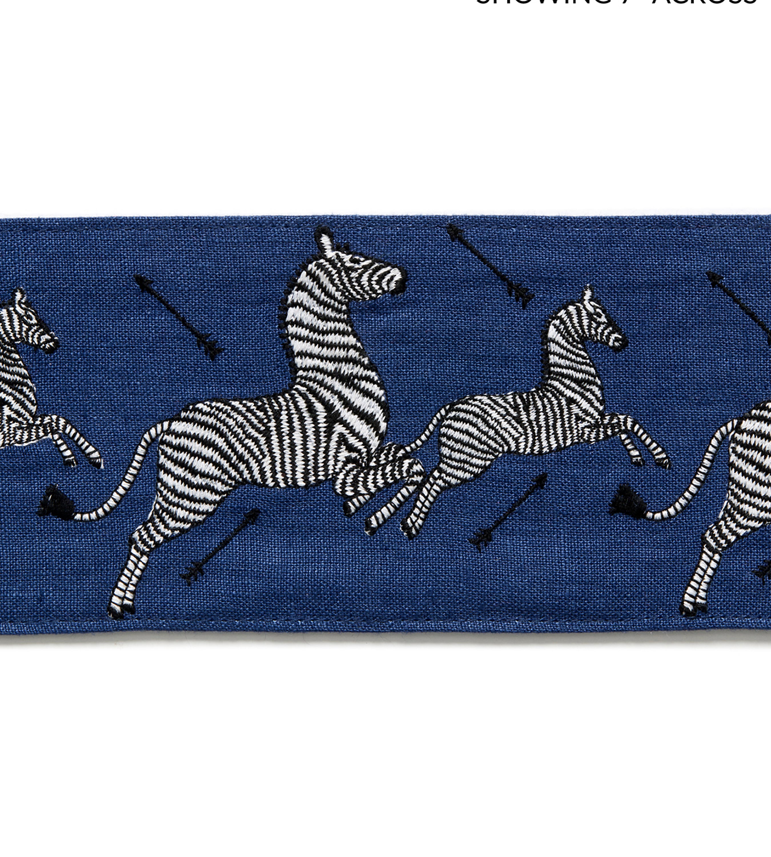 Scalamandre Zebras Embroidered Tape Denim Trim SC 0005T3332