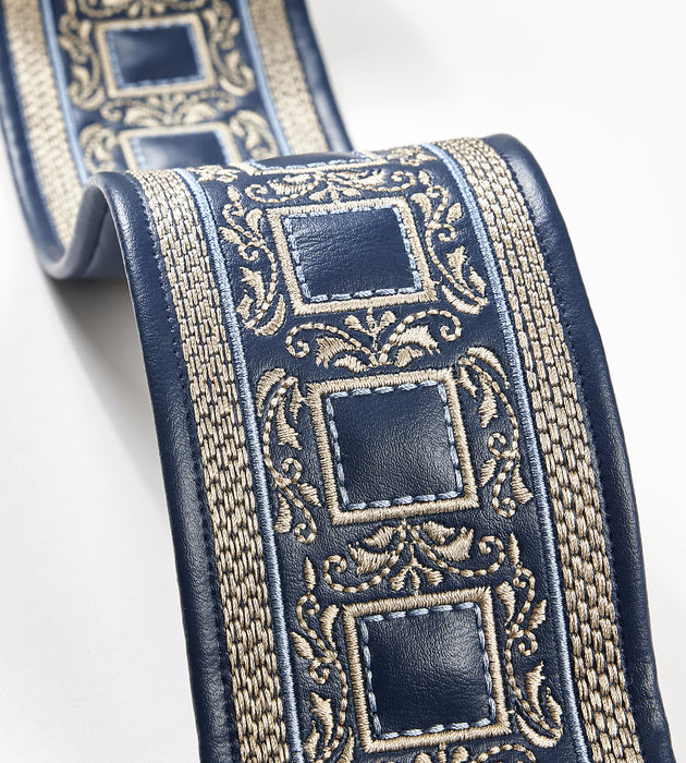 Scalamandre Archduke Embroidered Tape Navy Trim SC 0005T3339