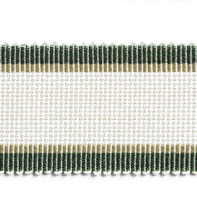 Scalamandre Odeon Shimmer Braid Ivy Trim Sample SC 0005V1249