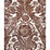 Scalamandre Luciana Damask Print Espresso Wallpaper Sample SC 0005WP88354