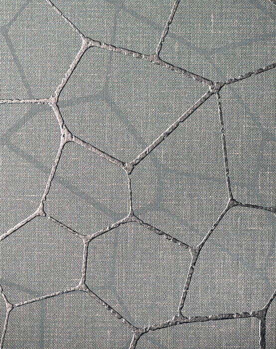 Scalamandre Lattice Wallcovering Charcoal Wallpaper Sample SC 0005WP88542