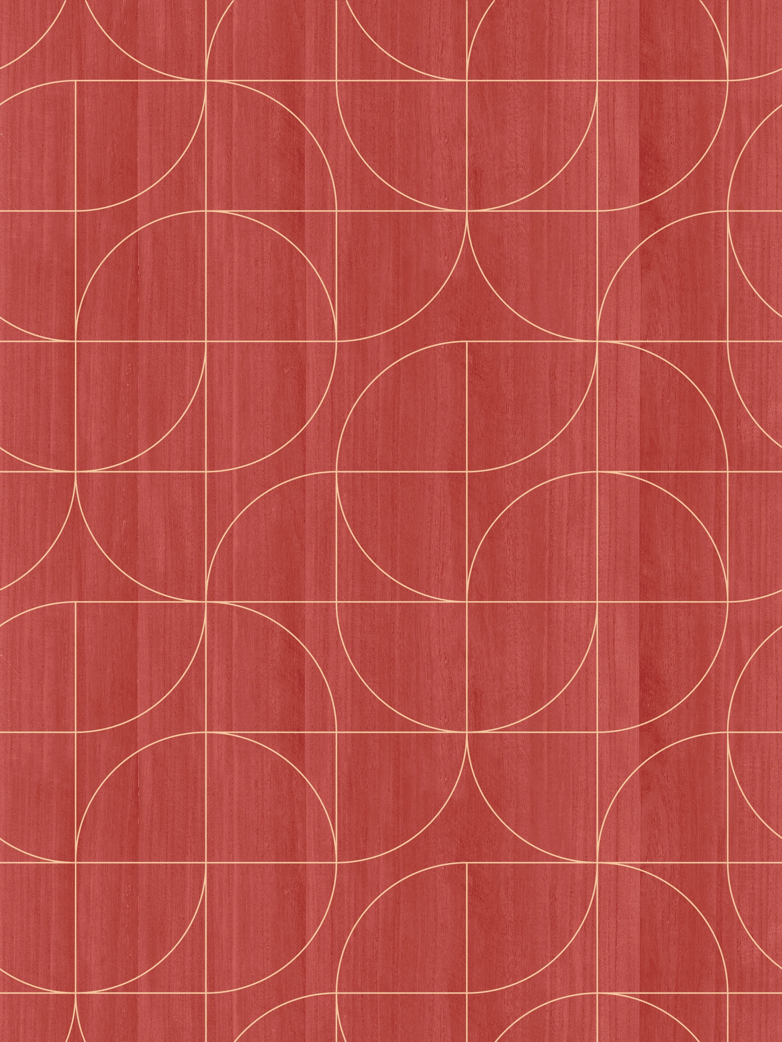 Scalamandre Vibrato Laquer Red Wallpaper SC 0005WP88549