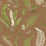 Scalamandre Elsie De Wolfe Greens On Brown Wallpaper Sample SC 0005WP88592D