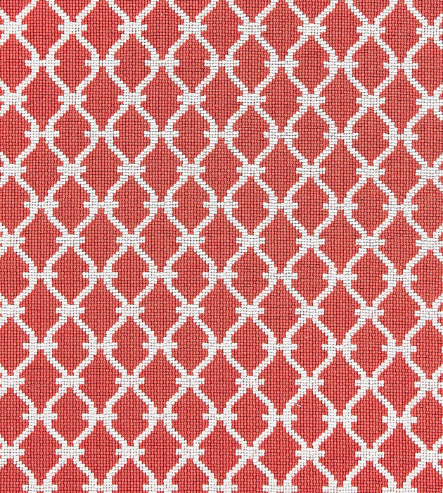 Scalamandre Trellis Weave Poppy Fabric SC 000627009