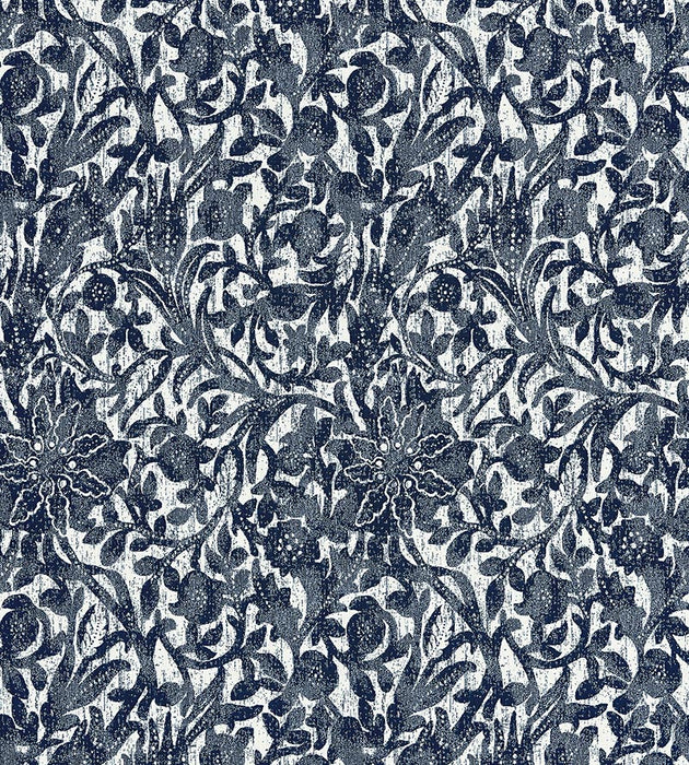 Scalamandre Bali Floral Ultramarine Fabric SC 000627195