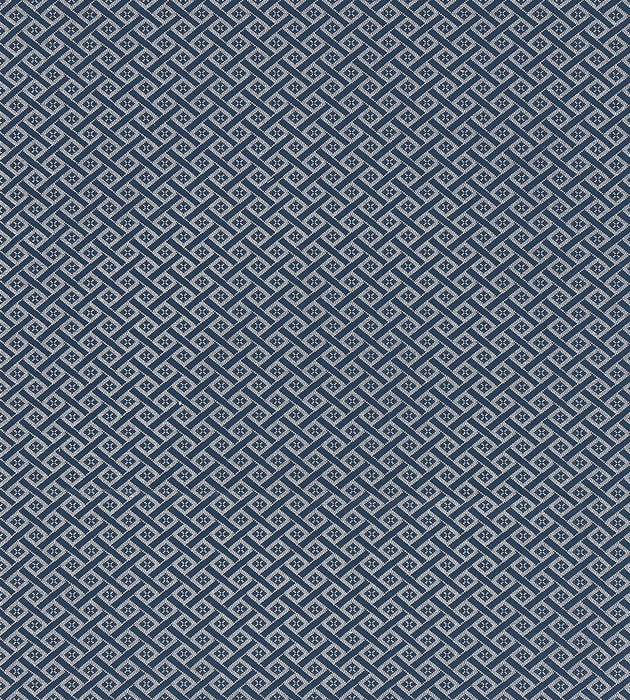 Scalamandre Diamante Matelasse Navy Fabric SC 000627223