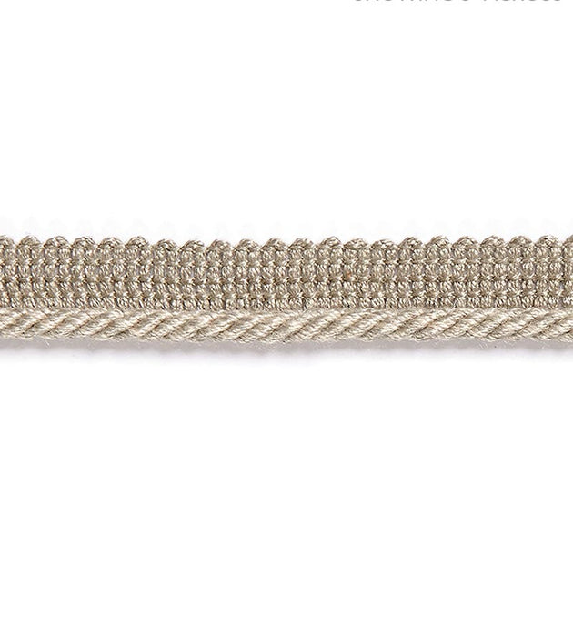 Scalamandre Millstone Twisted Cord Greige Trim Sample SC 0006C304