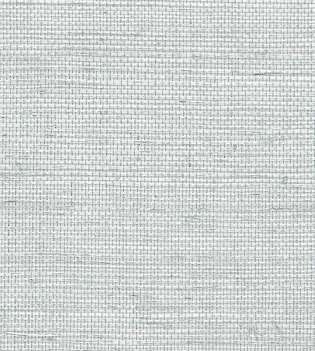 Scalamandre Sisal Metallic Aquamarine Wallpaper Sample SC 0006G1194