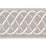 Scalamandre Helix Embroidered Tape Silver Grey Trim Sample SC 0006T3284