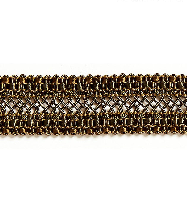 Scalamandre Selena Gimp Braid Smoked Bronze Trim SC 0006V1240