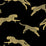 Scalamandre Leaping Cheetah Black Magic Wallpaper Sample SC 0006WP88449