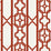 Scalamandre Joanna Fret Lacquer Red Wallpaper SC 0006WP88582D