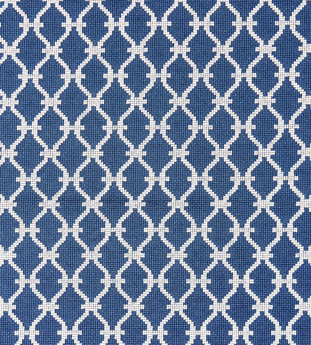 Scalamandre Trellis Weave Denim Fabric SC 000727009