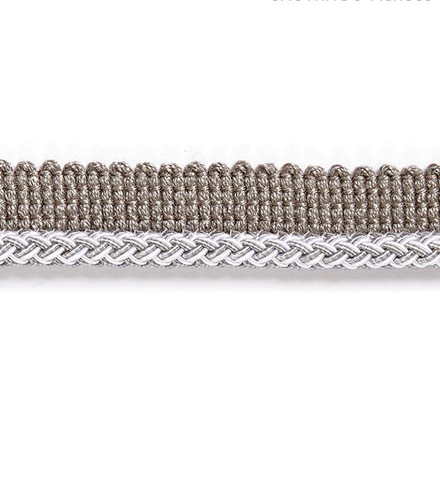 Scalamandre Georgica Braided Cord Silver Grey Trim SC 0007C303