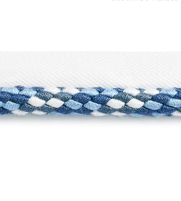 Scalamandre Obi Cord Newport Blue Trim Sample SC 0007C317