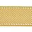 Scalamandre Montauk Herringbone Tape Brass Trim Sample SC 0007T3285