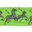 Scalamandre Zebras Embroidered Tape Lime Trimming Sample SC 0007T3332