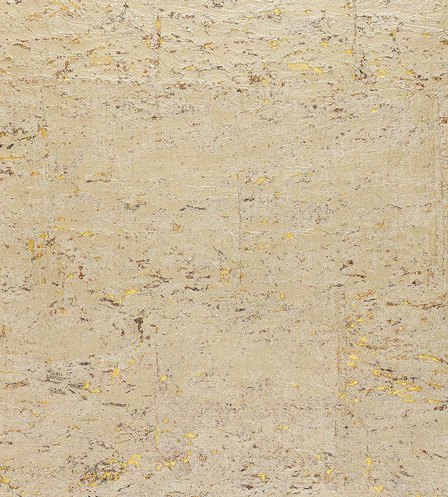 Scalamandre Metal Cork White Gold Wallpaper Sample SC 0007WP88336