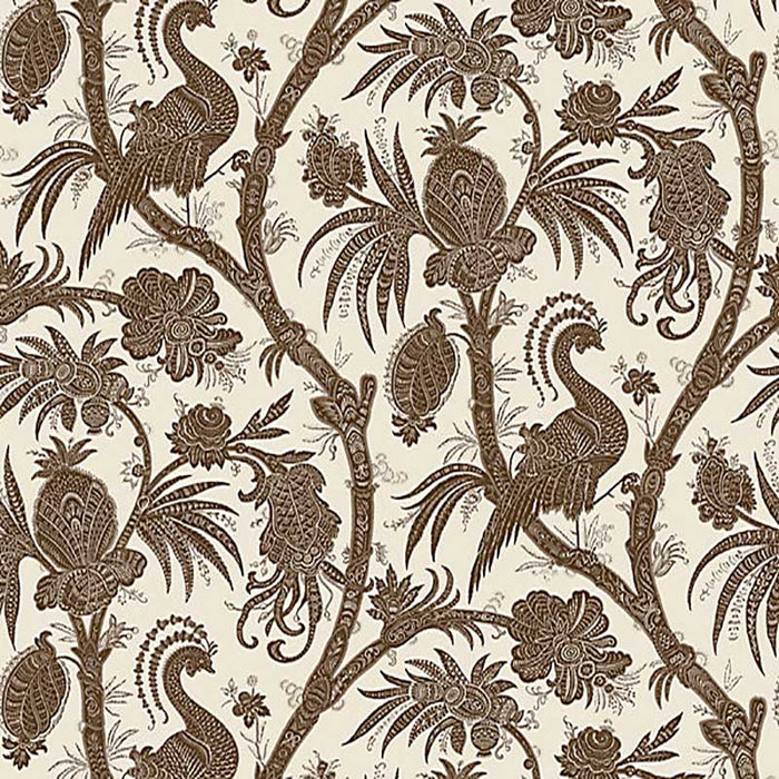 Scalamandre Balinese Peacock - Removable Java Wallpaper Sample SC 0007WP88355PS