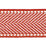 Scalamandre Montauk Herringbone Tape Coral Trim Sample SC 0008T3285