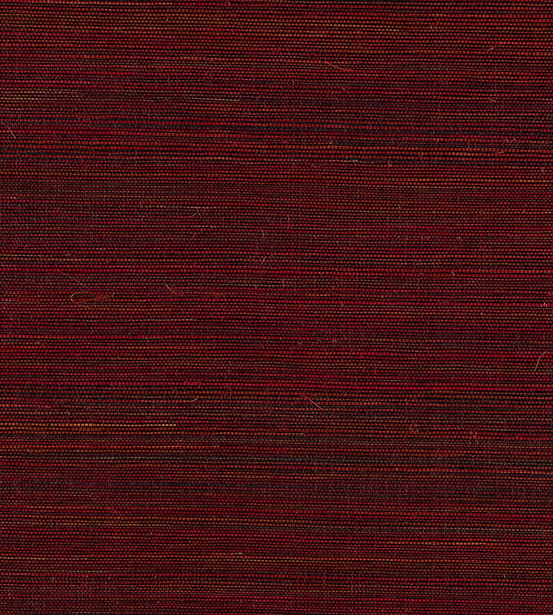 Scalamandre Shantung Grasscloth Cerise Wallpaper SC 0008WP88347