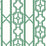 Scalamandre Joanna Fret Gazebo Green Wallpaper Sample SC 0008WP88582D