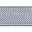 Scalamandre Montauk Herringbone Tape Dusk Blue Trim Sample SC 0009T3285