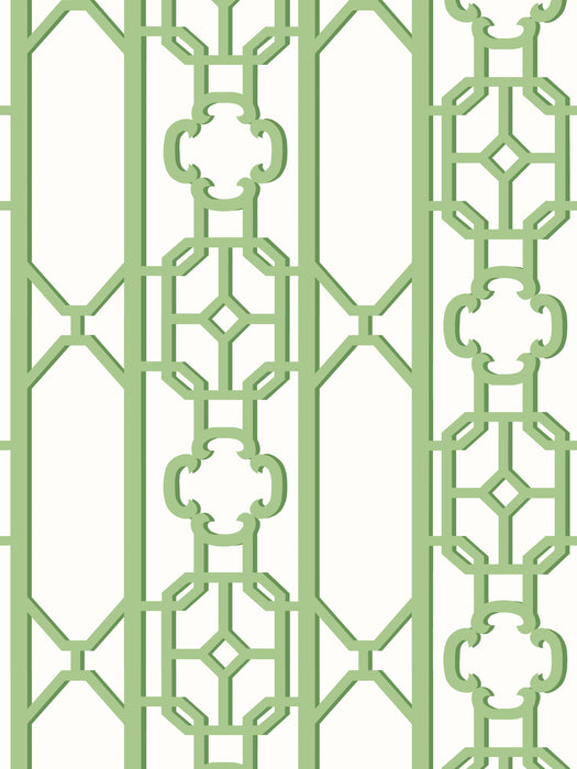 Scalamandre Joanna Fret Pear Wallpaper Sample SC 0009WP88582D