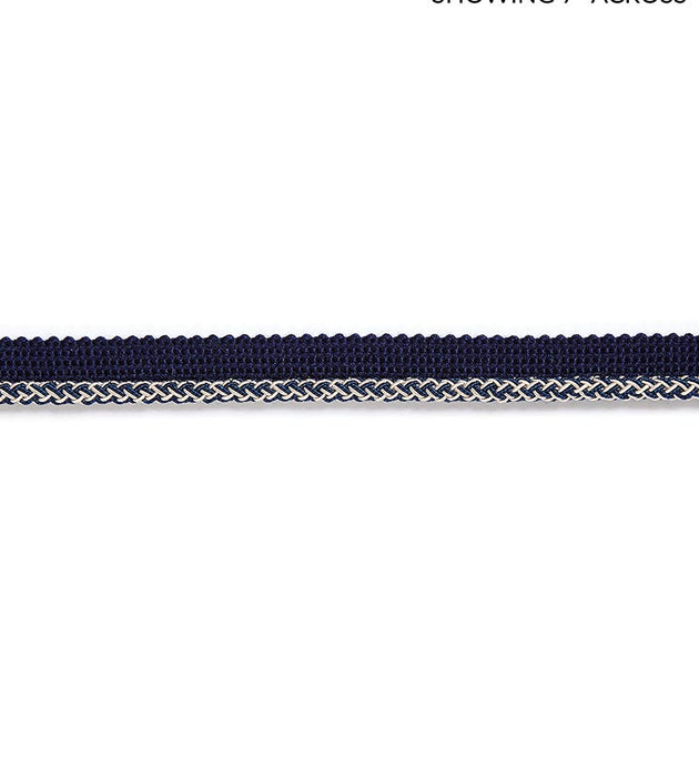 Scalamandre Georgica Braided Cord Indigo Trim Sample SC 0010C303