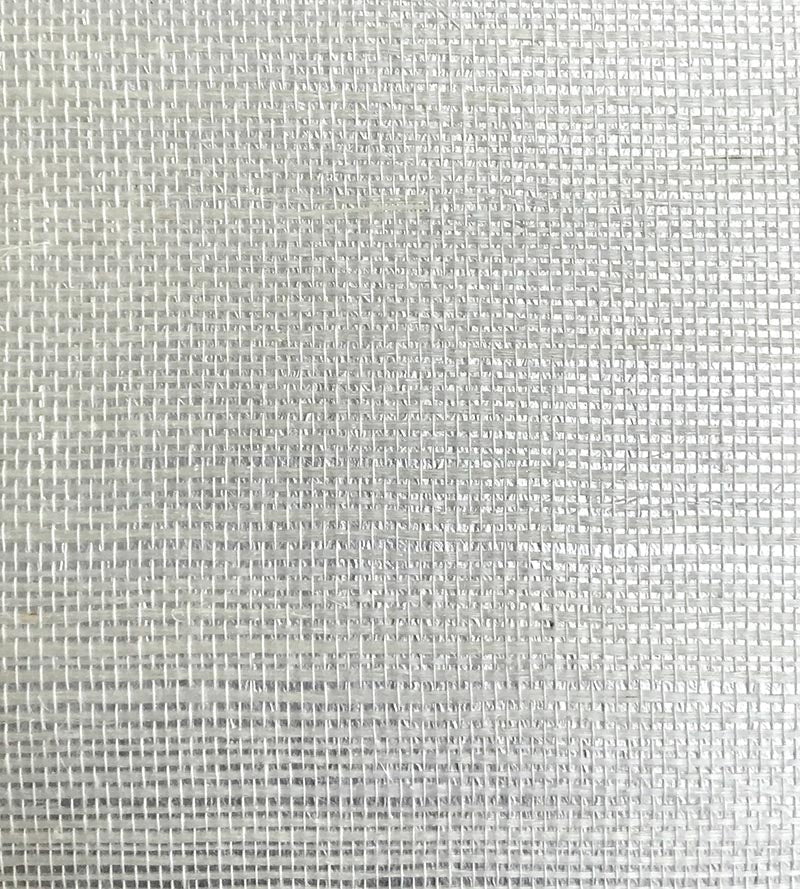 Scalamandre Sisal Metallic White Pearl Wallpaper SC 0010G1194