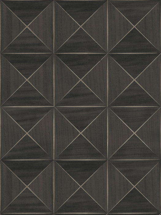 Scalamandre Ballad Dark Walnut Wallpaper Sample SC 0010WP88551